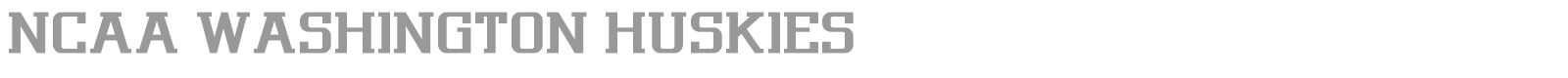 NCAA Washington Huskies font preview